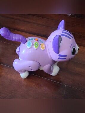 Vtech Purr & Play Zippy Kitty Lights Sounds Music Learning Toy Tested